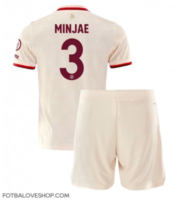 Bayern Munich Kim Min-jae #3 Dětské Alternativní Dres 2024-25 Krátký Rukáv (+ trenýrky)